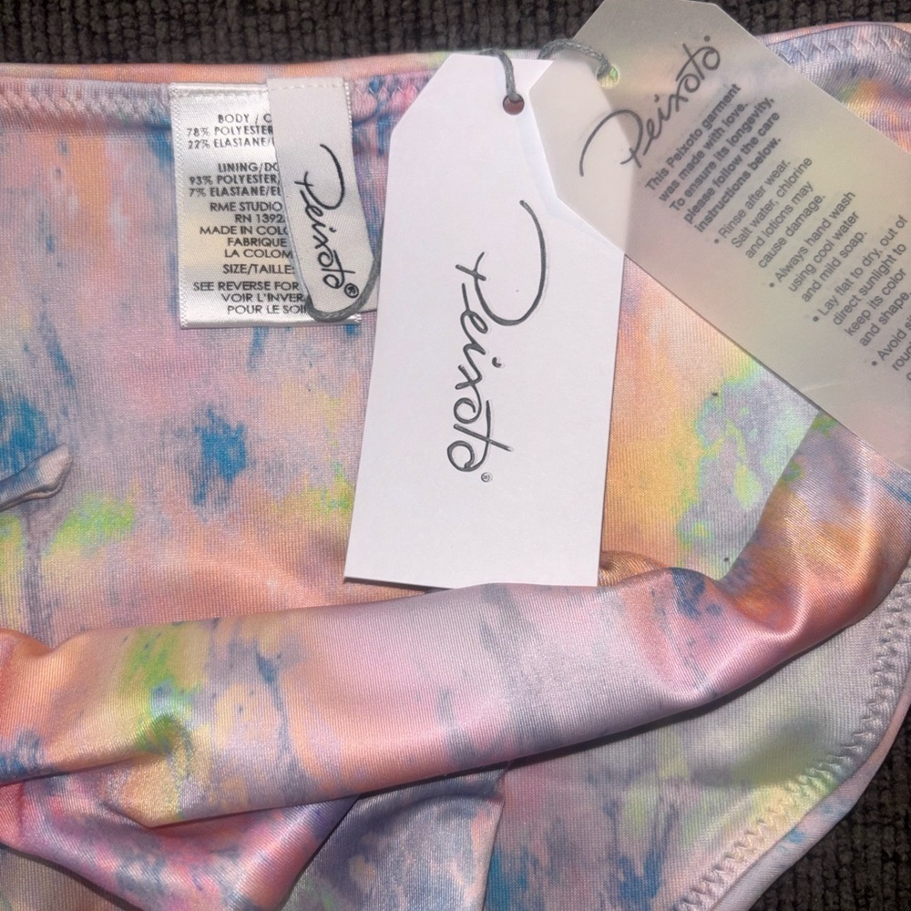 Peixoto Pastel Tie-Dye “Toni” Bikini Bottom NWT (size Large) - Picture 5 of 6
